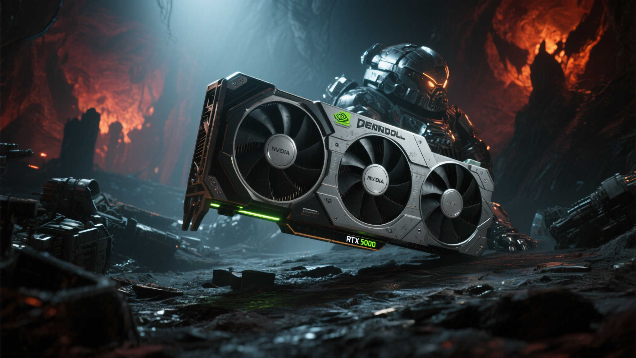 《毁灭战士：黑暗时代》联名RTX5090显卡震撼发布！致敬全新光追技术突破